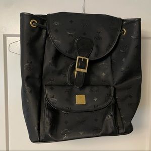 MCM Vintage Vinyl / Leather Backpack #65721